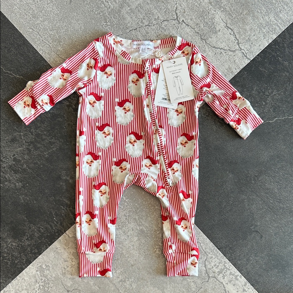 NWT - Mary Square Santa Baby Onesie 0-3 months (newborn)